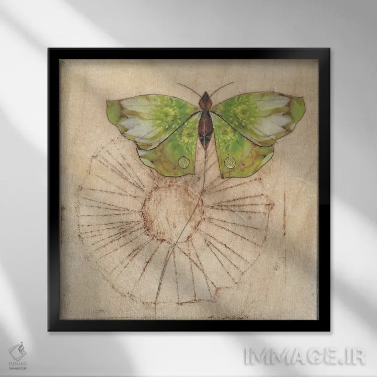 تابلو دکوراتیو تجدید اثر کارن سیکیه - نمای قابدار مشکی