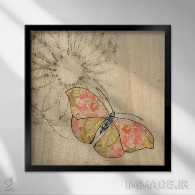 تابلو دکوراتیو زیبا اثر کارن سیکیه - نمای قابدار مشکی