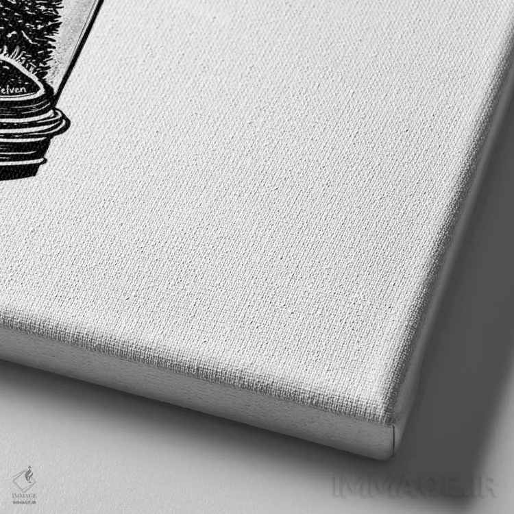 تابلو دکوراتیو ماجراجویی حفظ شده اثر کاری سلون - نمای نزدیک بافت بوم