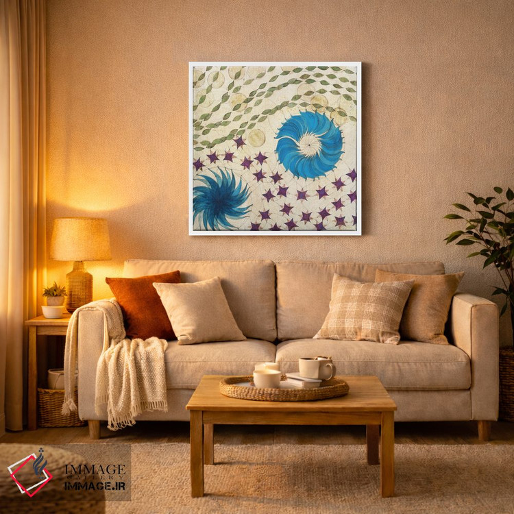 تابلو دکوراتیو پنل چپ چندجهانی اثر کارن سیکیه - D2W