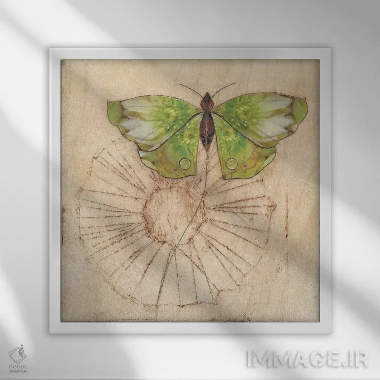 تابلو دکوراتیو تجدید اثر کارن سیکیه - نمای قابدار سفید