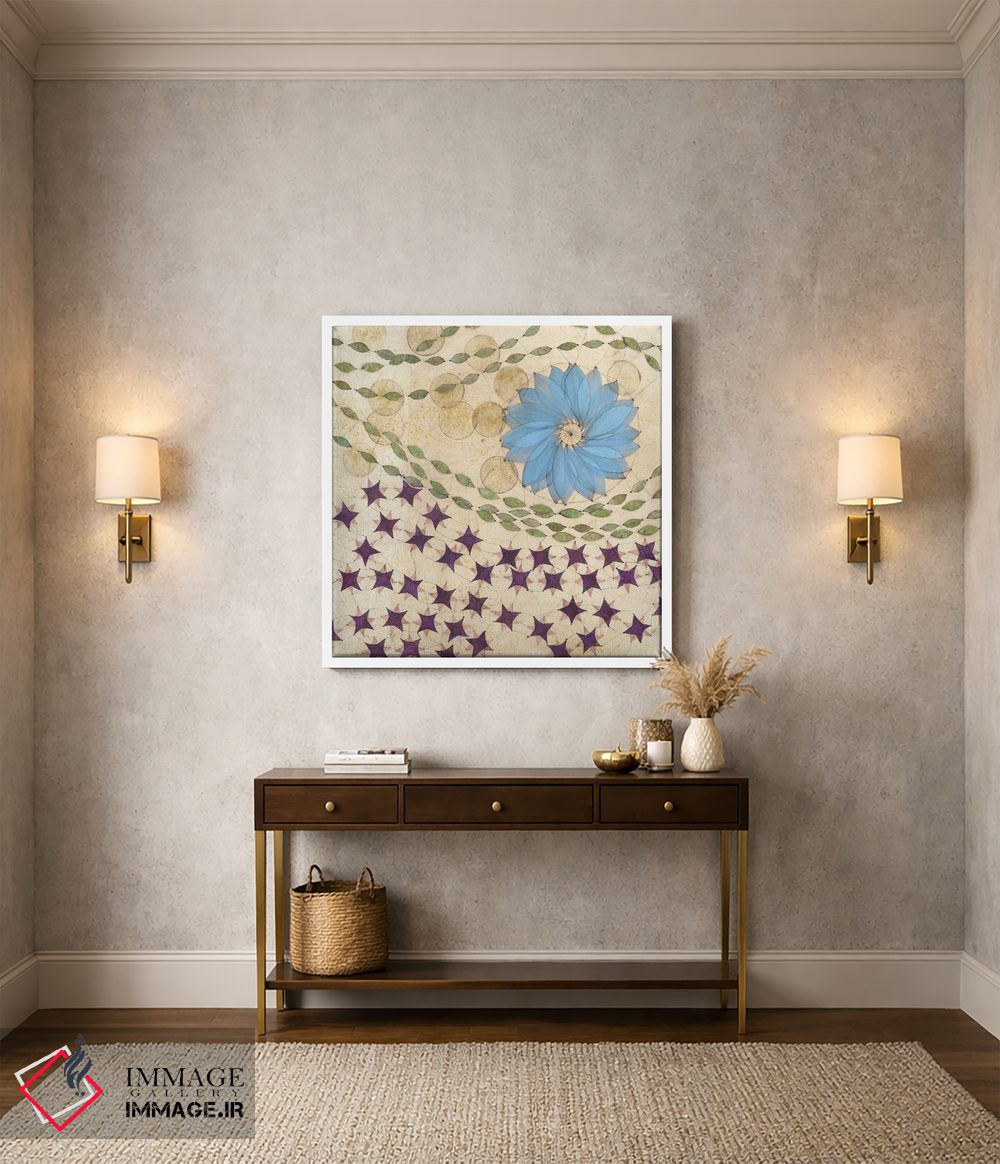 تابلو دکوراتیو پنل مرکزی چندجهانی اثر کارن سیکیه - D2W