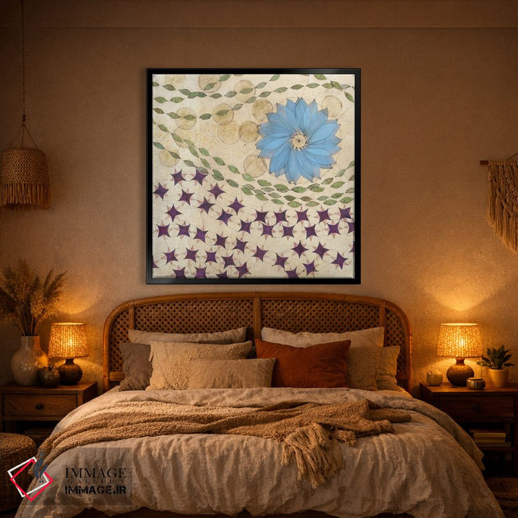 تابلو دکوراتیو پنل مرکزی چندجهانی اثر کارن سیکیه - D1B