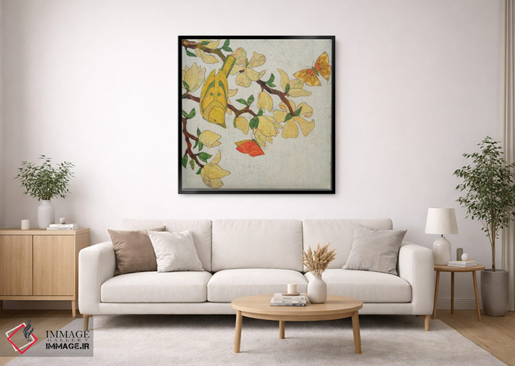 تابلو دکوراتیو داستان پرنده زرد اثر کارن سیکیه - D2B