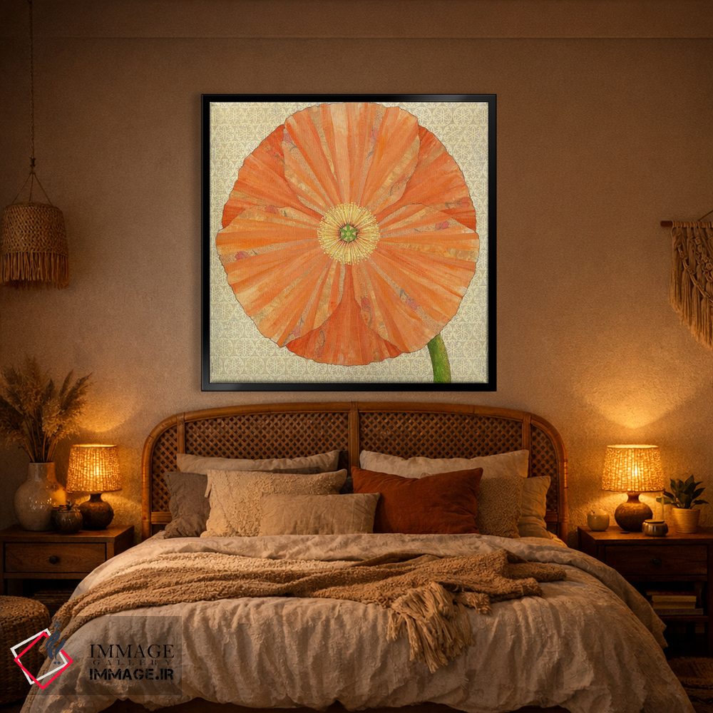 تابلو دکوراتیو شقایق کالیفرنیا اثر کارن سیکیه - D1B