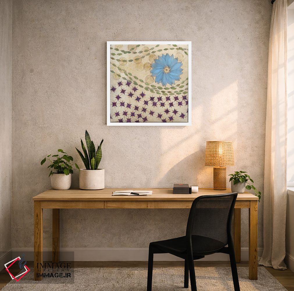 تابلو دکوراتیو پنل مرکزی چندجهانی اثر کارن سیکیه - D4W