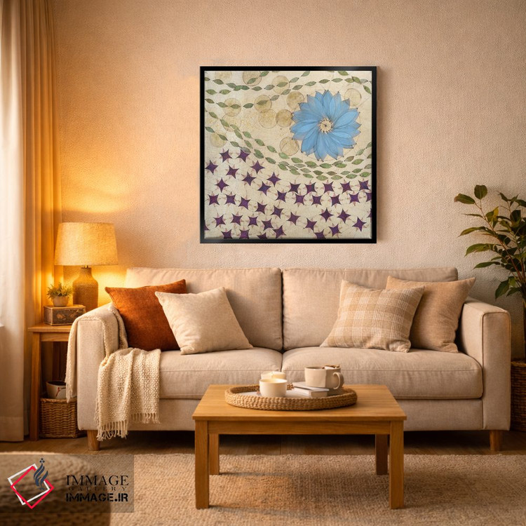 تابلو دکوراتیو پنل مرکزی چندجهانی اثر کارن سیکیه - D3B