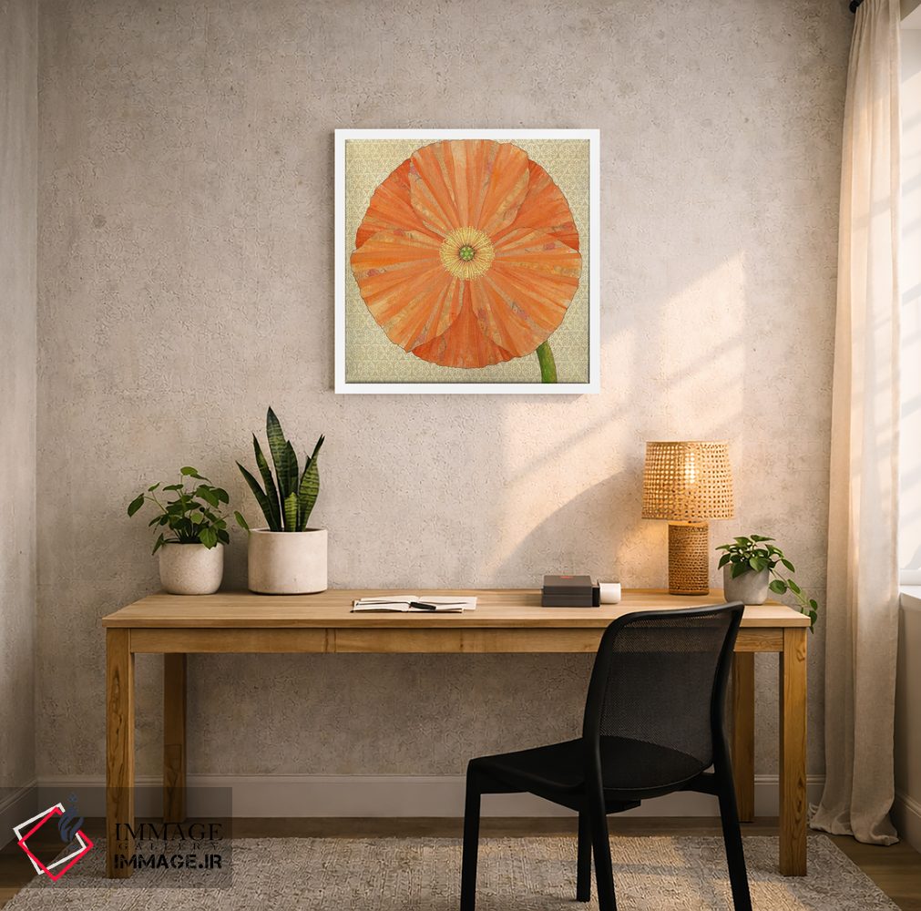 تابلو دکوراتیو شقایق کالیفرنیا اثر کارن سیکیه - D3W