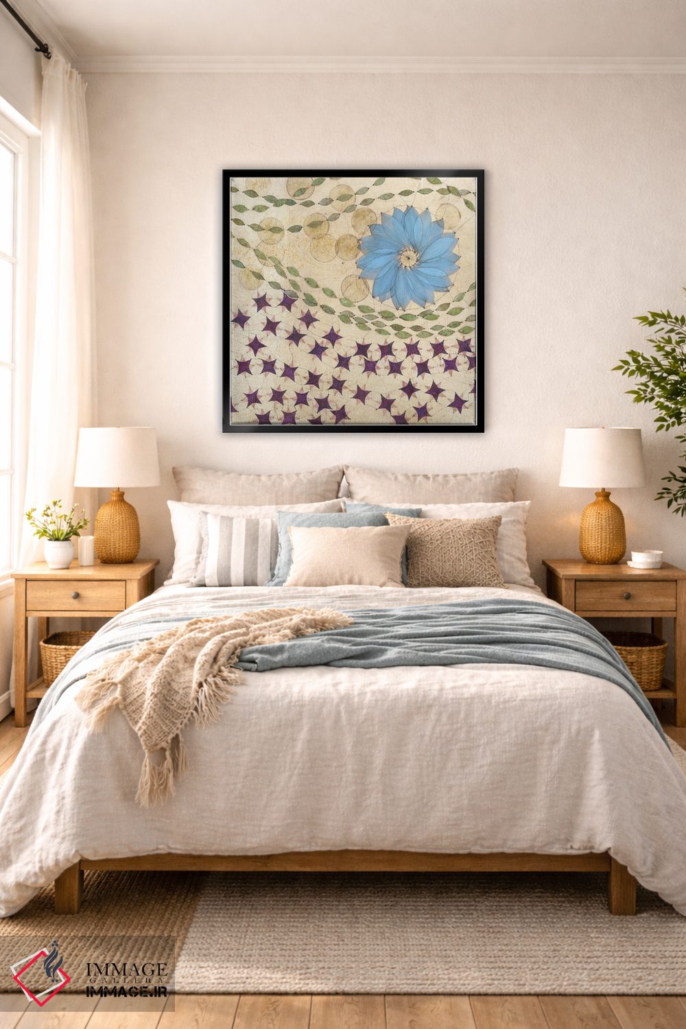 تابلو دکوراتیو پنل مرکزی چندجهانی اثر کارن سیکیه - D6B