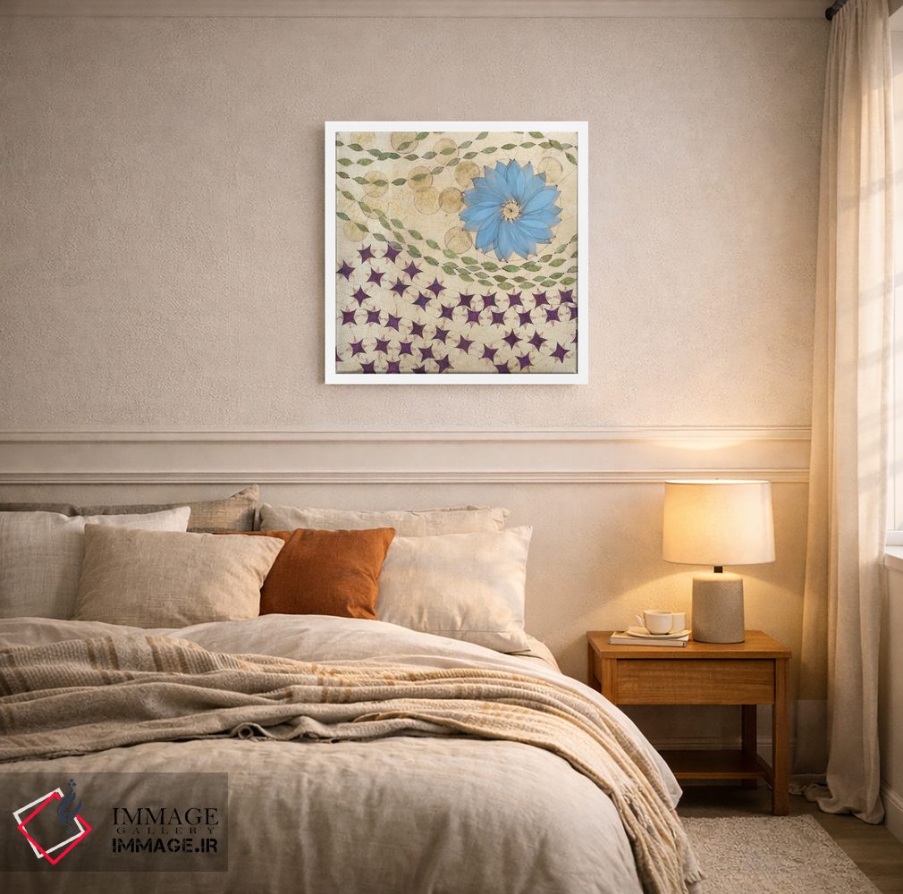 تابلو دکوراتیو پنل مرکزی چندجهانی اثر کارن سیکیه - D5W