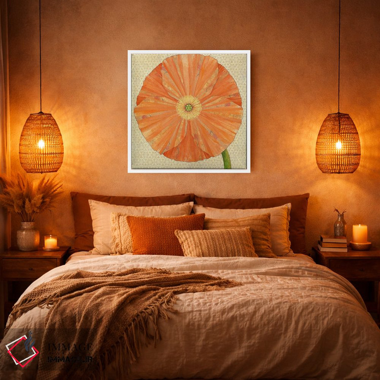 تابلو دکوراتیو شقایق کالیفرنیا اثر کارن سیکیه - D4W