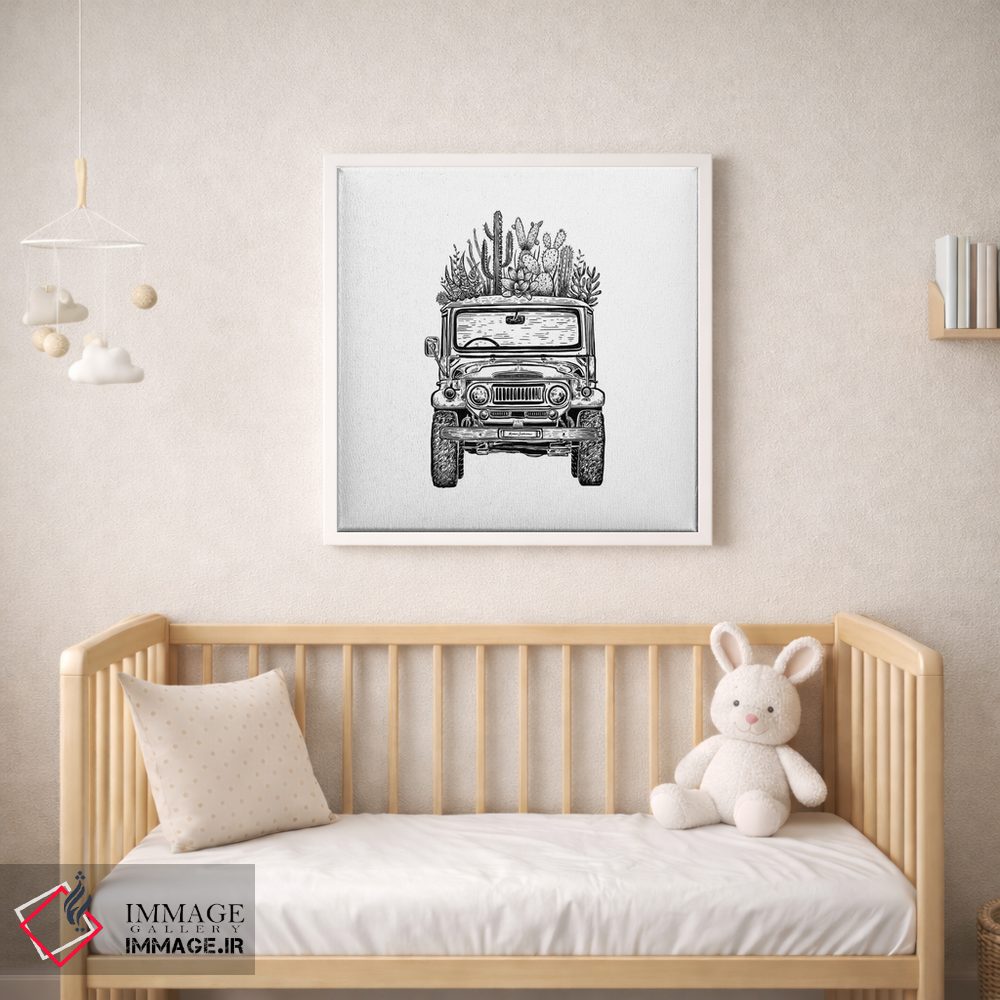 تابلو دکوراتیو کروزر کاکتوسی اثر کاری سلون - D1W