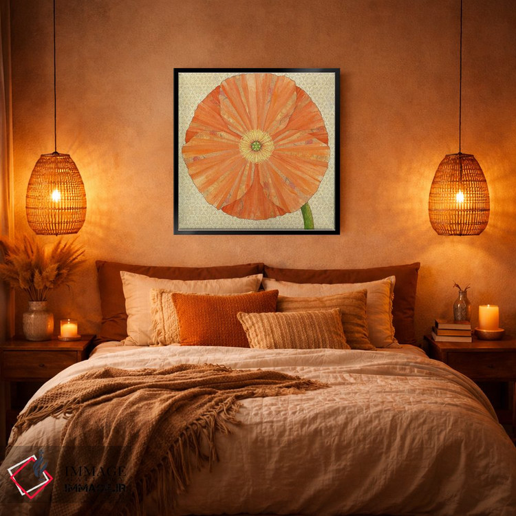 تابلو دکوراتیو شقایق کالیفرنیا اثر کارن سیکیه - D5B