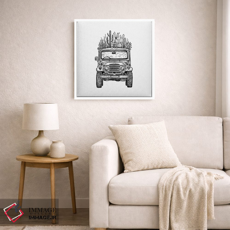 تابلو دکوراتیو کروزر کاکتوسی اثر کاری سلون - D6W