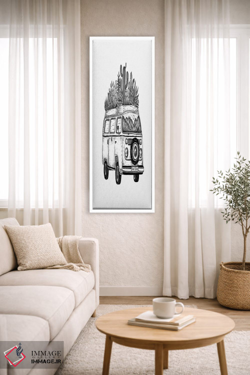 تابلو دکوراتیو ون کاکتوسی اثر کاری سلون - D4W