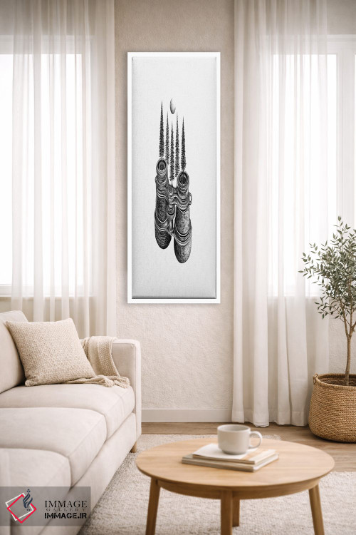 تابلو دکوراتیو دوربین دوچشمی جنگلی اثر کاری سلون - D3W