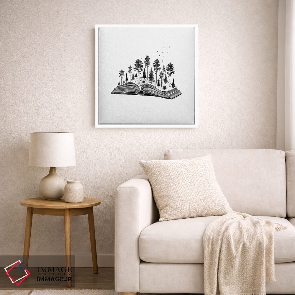 تابلو دکوراتیو کتاب جنگلی اثر کاری سلون - D6W