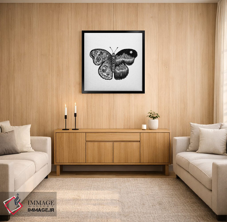 تابلو دکوراتیو پروانه کوهستانی اثر کاری سلون - D2B