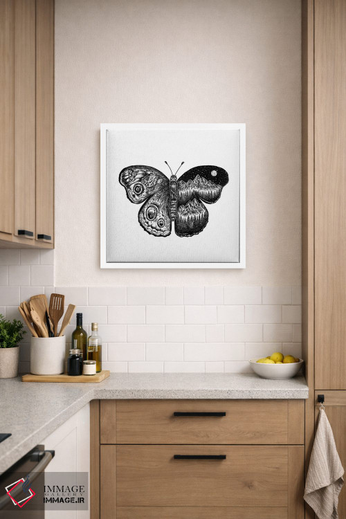 تابلو دکوراتیو پروانه کوهستانی اثر کاری سلون - D5W