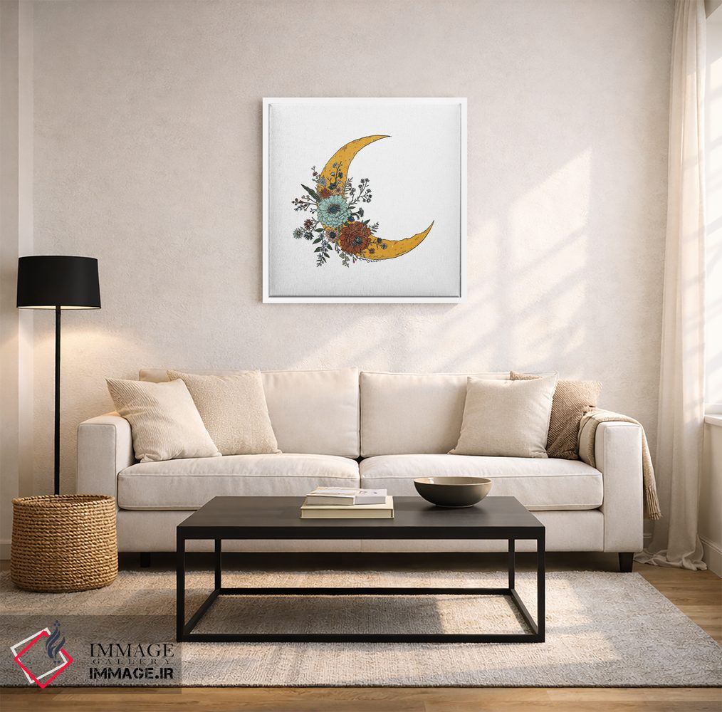 تابلو دکوراتیو شکوفه ماه اثر کاری سلون - D2W