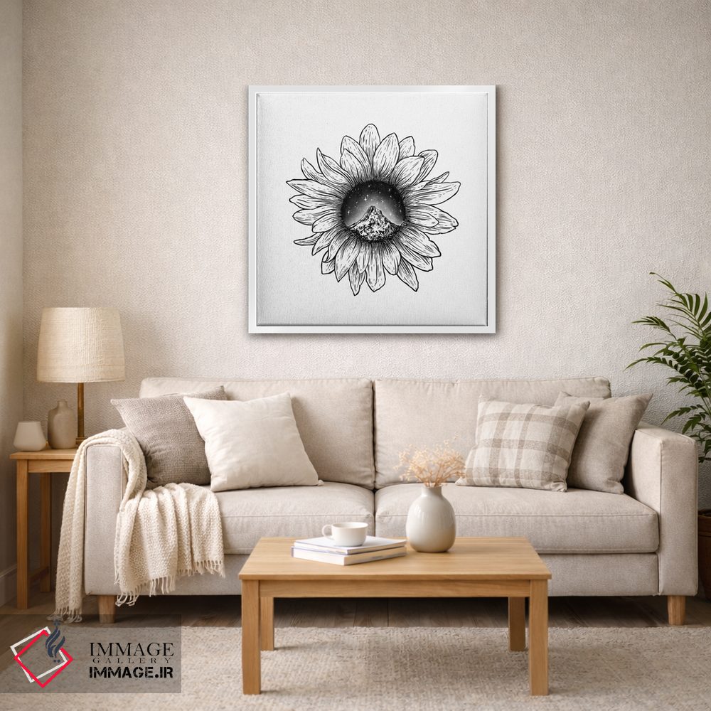 تابلو دکوراتیو آفتابگردان کوهستانی اثر کاری سلون - D2W