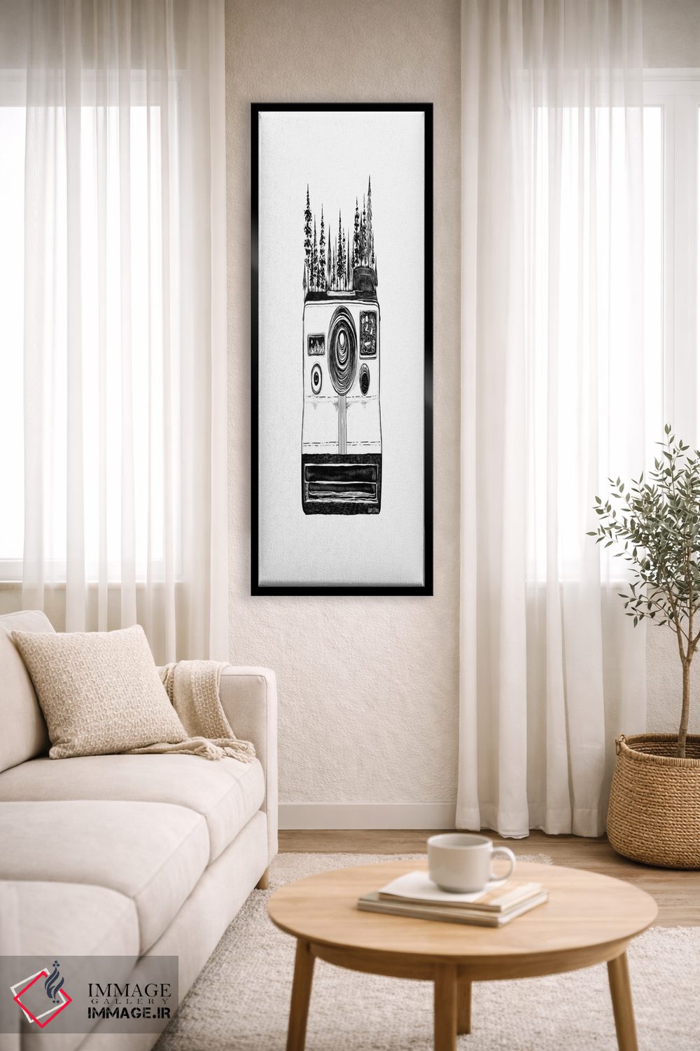 تابلو دکوراتیو پولاروید ۱ اثر کاری سلون - D4B