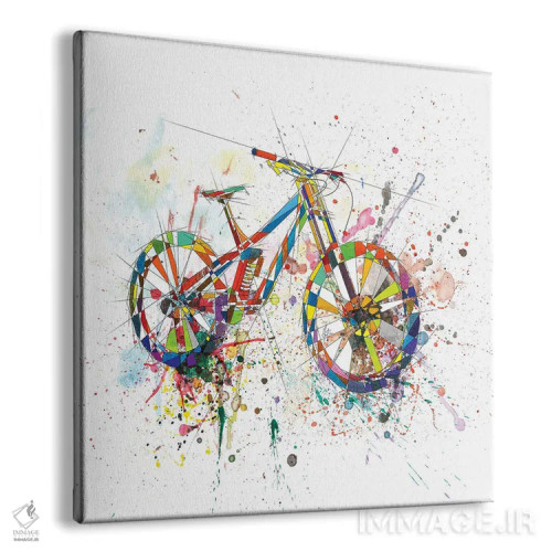 تابلو دکوراتیو دوچرخه اثر کاتیا اسکای - نمای پرسپکتیو محصول