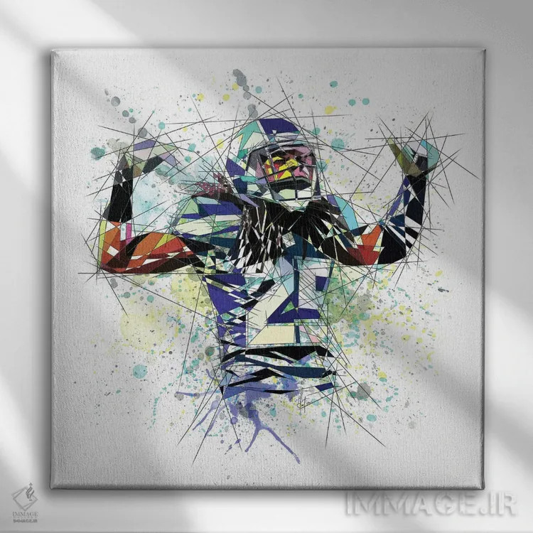 تابلو دکوراتیو ریچارد شرمن اثر کاتیا اسکای - نمای روبهرو روی دیوار