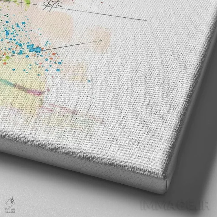 تابلو دکوراتیو کریستیانو رونالدو اثر کاتیا اسکای - نمای نزدیک بافت بوم