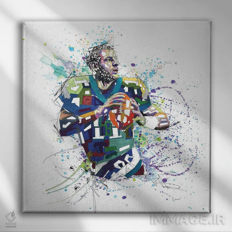 تابلو دکوراتیو کارسون ونتز اثر کاتیا اسکای - نمای روبهرو روی دیوار