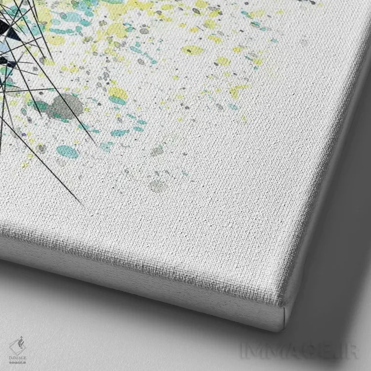 تابلو دکوراتیو ریچارد شرمن اثر کاتیا اسکای - نمای نزدیک بافت بوم