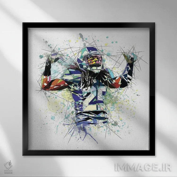 تابلو دکوراتیو ریچارد شرمن اثر کاتیا اسکای - نمای قابدار مشکی