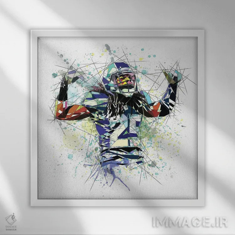 تابلو دکوراتیو ریچارد شرمن اثر کاتیا اسکای - نمای قابدار سفید