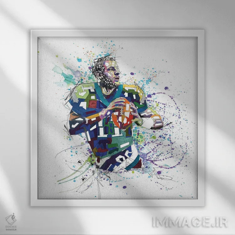 تابلو دکوراتیو کارسون ونتز اثر کاتیا اسکای - نمای قابدار سفید