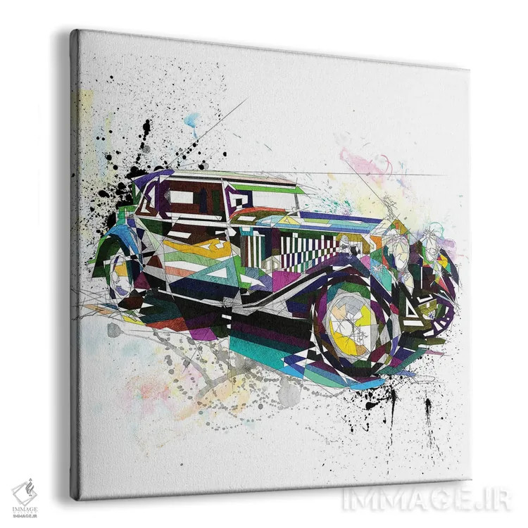 تابلو دکوراتیو رولز رویس اثر کاتیا اسکای - نمای پرسپکتیو محصول