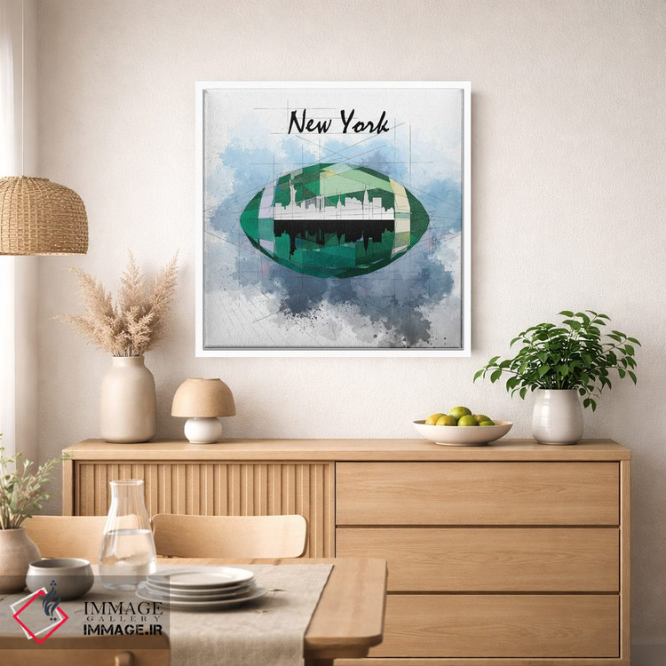 تابلو دکوراتیو نیویورک جتس اثر کاتیا اسکای - D1W