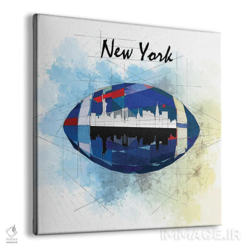 تابلو دکوراتیو نیویورک جاینتس اثر کاتیا اسکای - نمای پرسپکتیو محصول