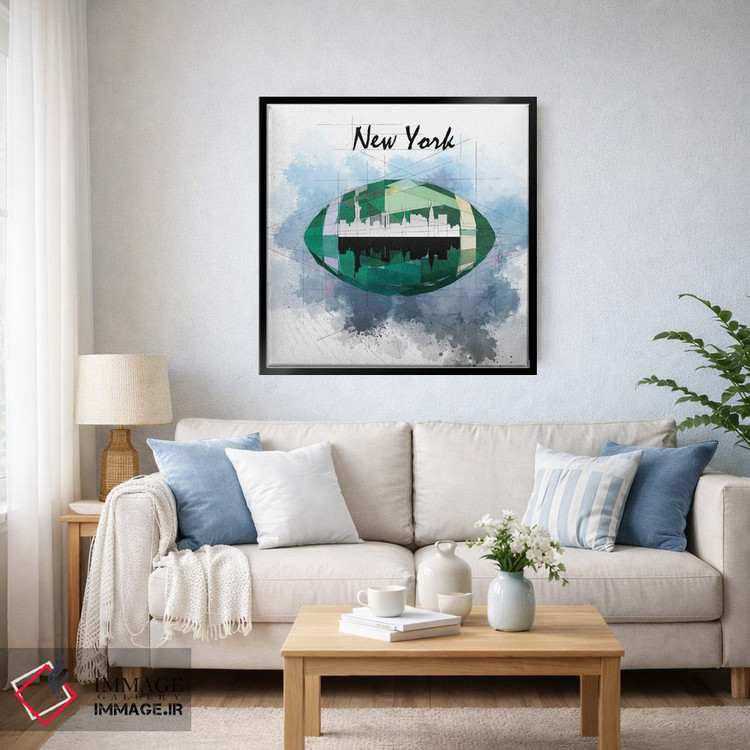 تابلو دکوراتیو نیویورک جتس اثر کاتیا اسکای - D2B