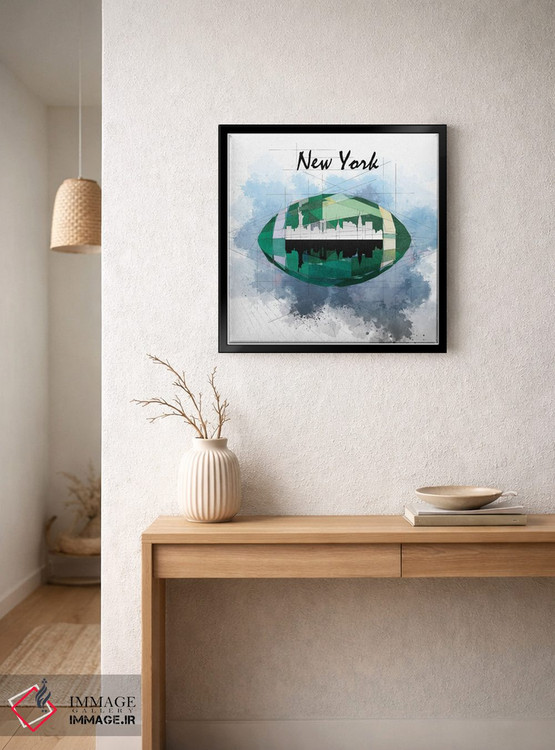 تابلو دکوراتیو نیویورک جتس اثر کاتیا اسکای - D3B