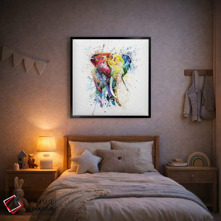 تابلو دکوراتیو فیل اثر کاتیا اسکای - D2B