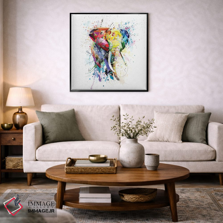 تابلو دکوراتیو فیل اثر کاتیا اسکای - D5B