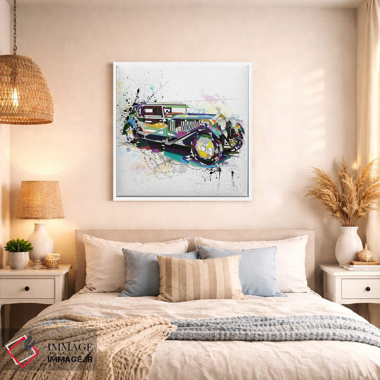 تابلو دکوراتیو رولز رویس اثر کاتیا اسکای - D1W