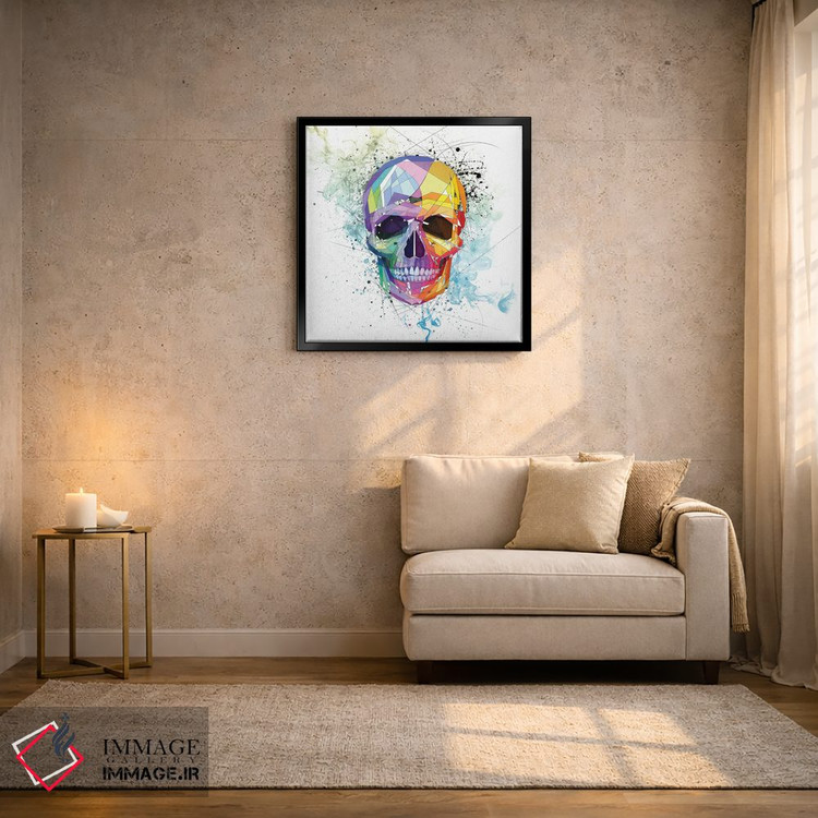 تابلو دکوراتیو جمجمه اثر کاتیا اسکای - D4B