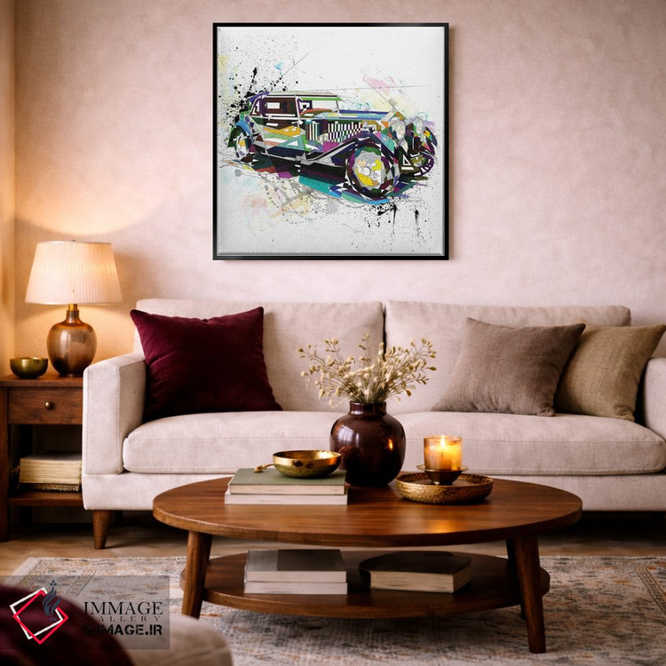 تابلو دکوراتیو رولز رویس اثر کاتیا اسکای - D3B