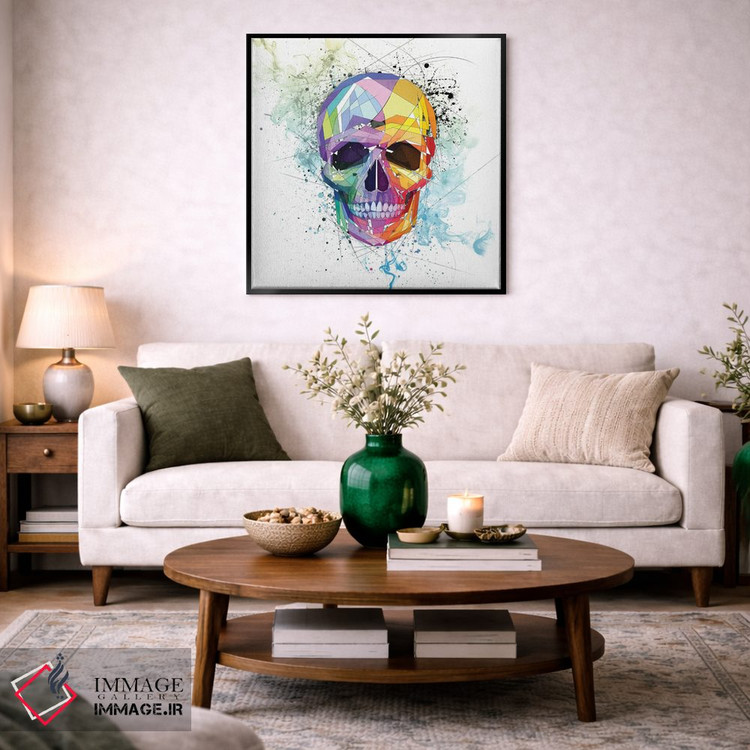 تابلو دکوراتیو جمجمه اثر کاتیا اسکای - D5B