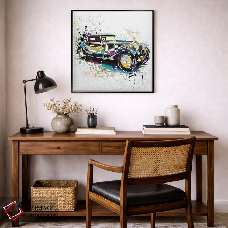 تابلو دکوراتیو رولز رویس اثر کاتیا اسکای - D6B