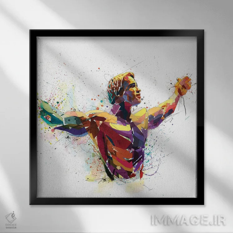 تابلو دکوراتیو آرنولد اثر کاتیا اسکای - نمای قابدار مشکی