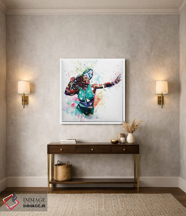 تابلو دکوراتیو سرنا ویلیامز اثر کاتیا اسکای - D2W