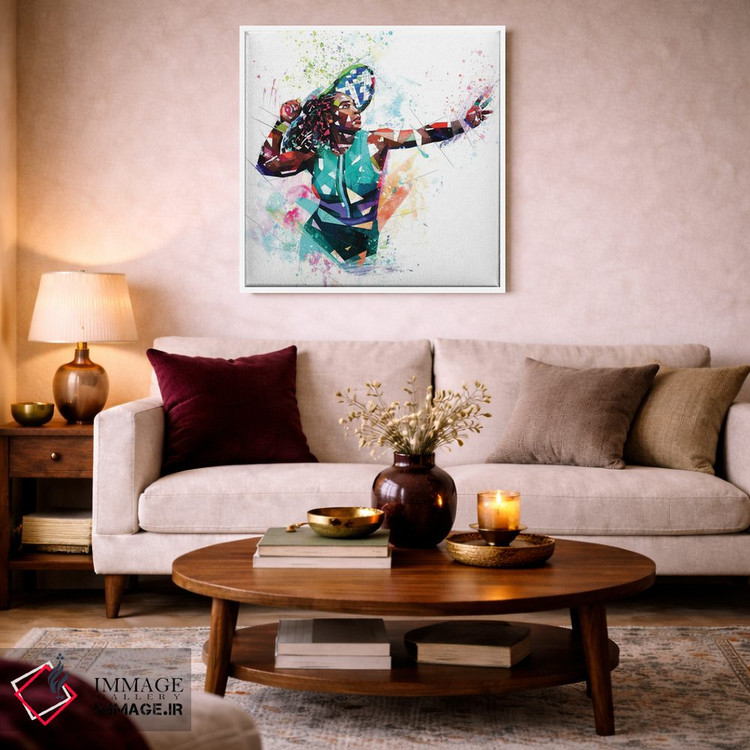 تابلو دکوراتیو سرنا ویلیامز اثر کاتیا اسکای - D1W