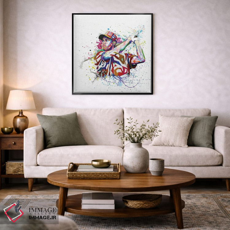 تابلو دکوراتیو تایگر وودز اثر کاتیا اسکای - D4B